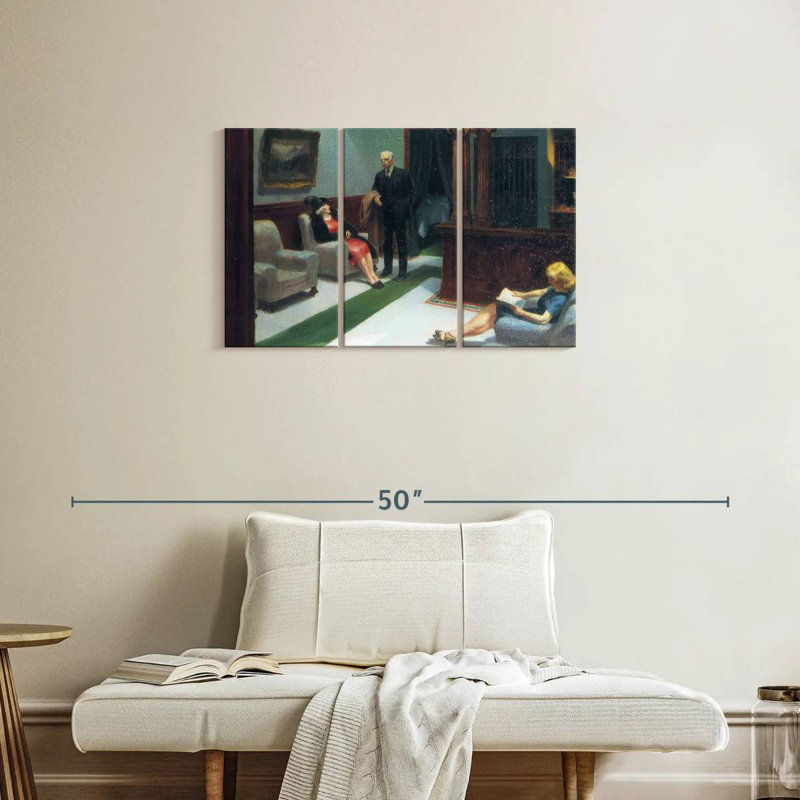 Hall de l'hôtel Leisha, H 20 po x l 33 po