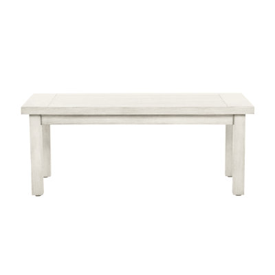Club Aluminum Rectangular Coffee Table - Chalk