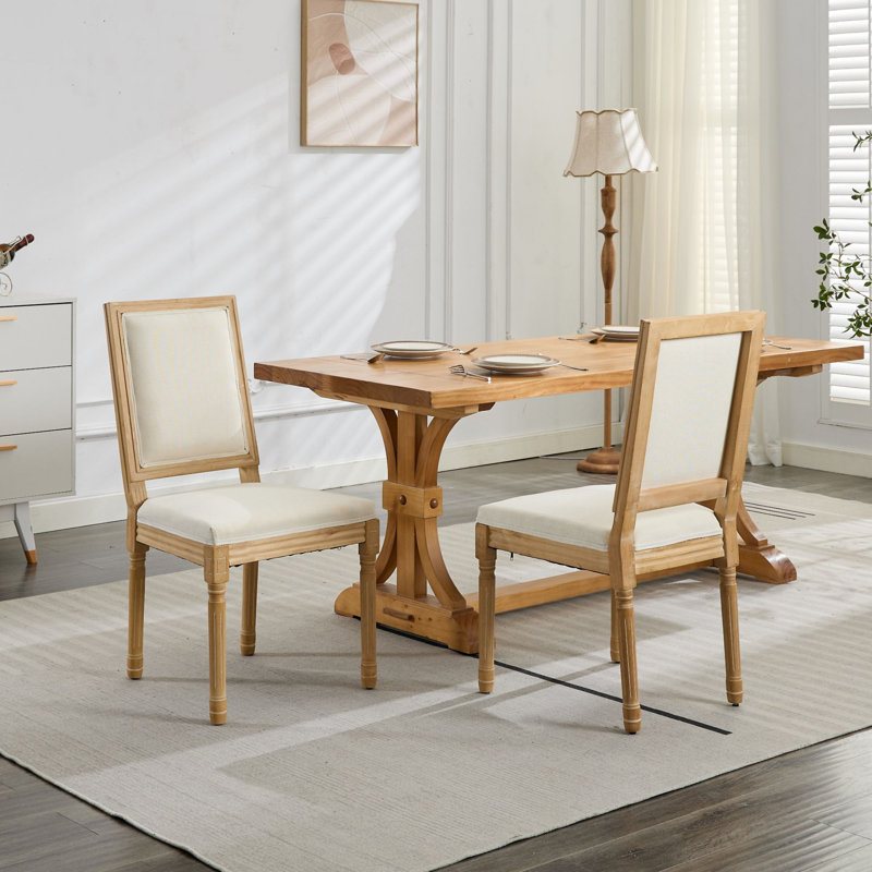 Ensemble de 2 chaises French Decor, Beige