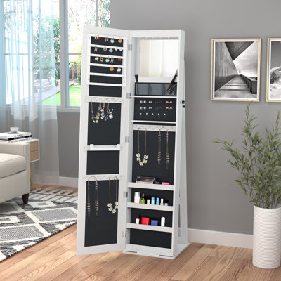 Armoire à bijoux avec miroir