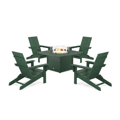 Chaise Adirondack d'extérieur pliable avec table