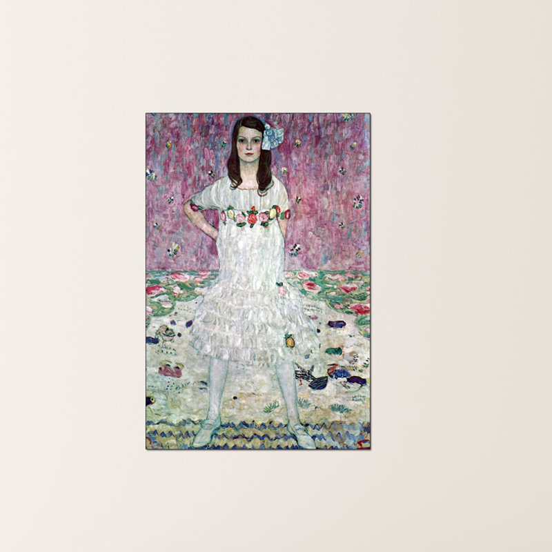Gustav Klimt - Single Picture Frame Print on Wood, 90cm H x 60cm W x 1.8cm D