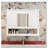 35inch Bathroom Wall Cabinet with Mirror