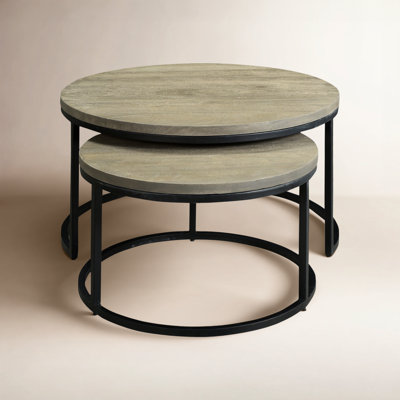 Winham Solid Wood Nesting End Table
