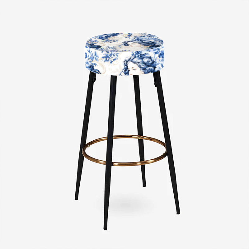 Weidner - Ensemble de 2 tabourets de bar floraux