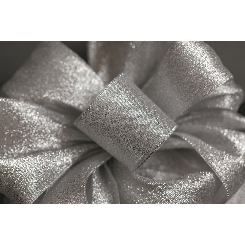 Ruban uni fantaisie arc-en-ciel, Argent