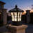 Outdoor Pier Mount Light,Waterproof Solar Powered Integrated , Use Witn Remote Switch