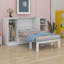 Lit escamotable avec tablettes de chevet et garde-robe Murphy