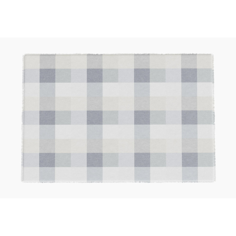 Jeté d'extérieur Bug Shield, Tissu écossais gris pierre, L 50 po x L 60 po
