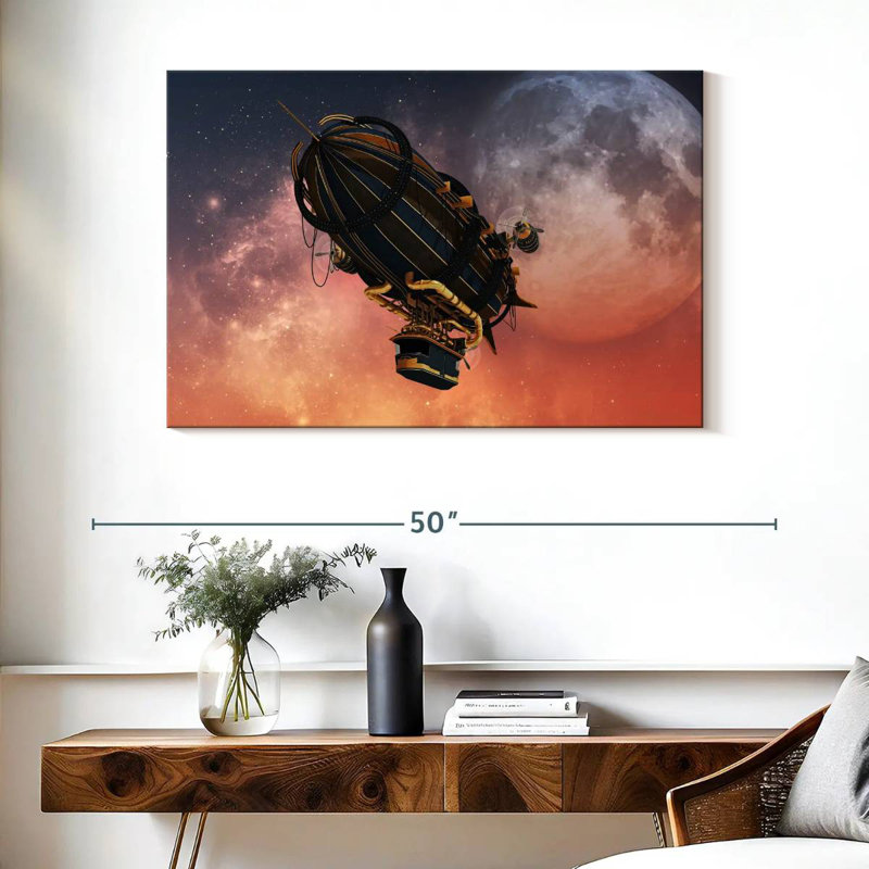 Mehar Steampunk Zeppelin, 26" H x 39" W