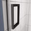 Porte de douche en verre, porte coulissante, verre trempé 5/16 po et fini noir mat 4874