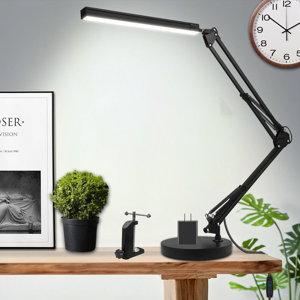 LED Desk Lamp, Swing Arm Desk Lamps with Clamp, Eye-Care Architect