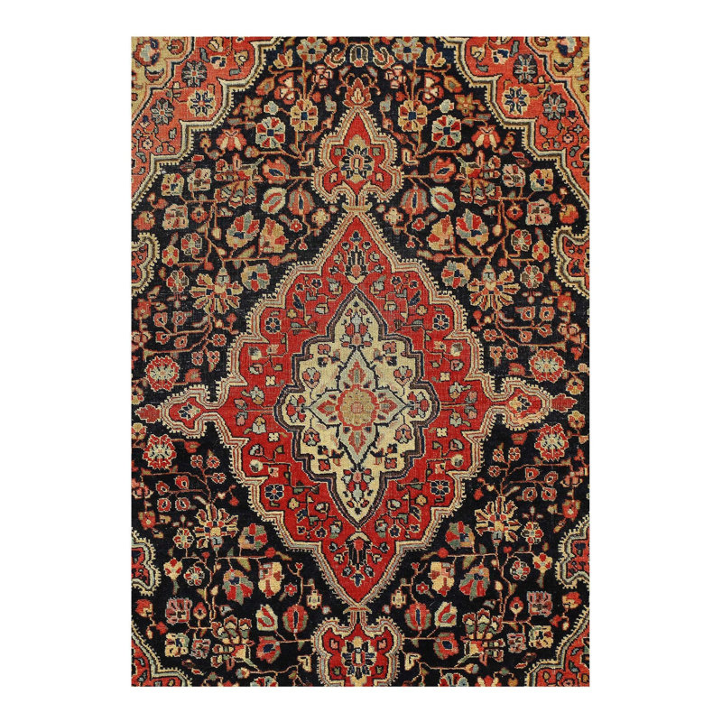 Meagann Hand Woven Cotton Oriental Area Rug