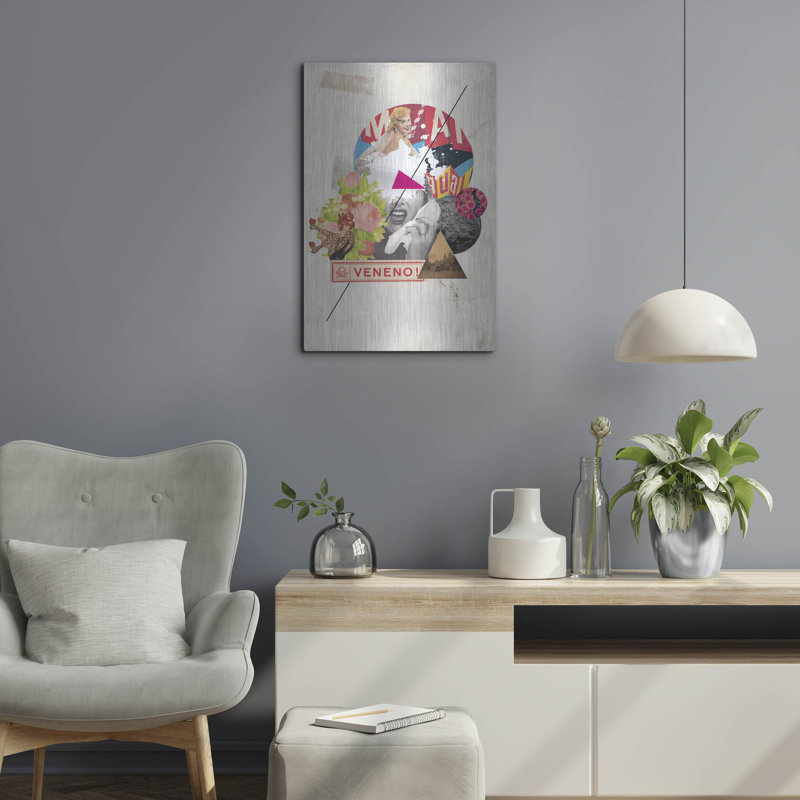 Ivy Bronx «Veneno» par Elo Marc, art mural en métal, H 24 po x l 16 po
