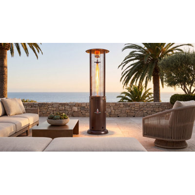 Chauffe-terrasse Lava Heat Italia - blanc trafic RAL 9016, gaz naturel