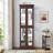 Lighted Glass Curio Display Cabinet-115028172