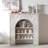 French Retro Carved Storage Fireplace Decorative Cabinet