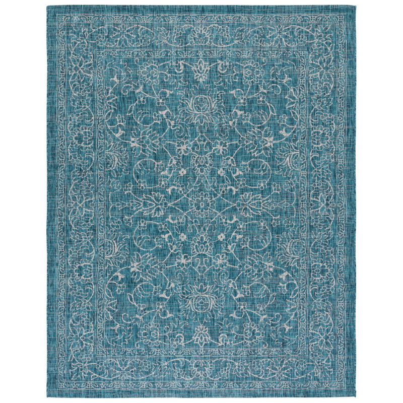 Cherene Performance Floral Indoor/Outdoor Area Rug, Rectangle 8' x 10'