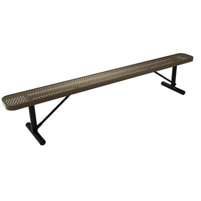 Bench, Textured Gold Vein, Punched, 8Ft, No Back, Portable