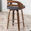 Ensemble de 4 tabourets de comptoir pivotants rembourrés Mahtab-1465743505-1465743514