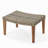 HAMPTON WOOD + WICKER OTTOMAN