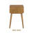  Zoe Solid Oak Wood Nightstand, Mid Century Modern Side Table Bedroom without Drawer-1929036427
