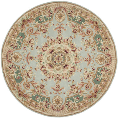 Savonnerie Hand Tufted Wool Pile Oriental Rug