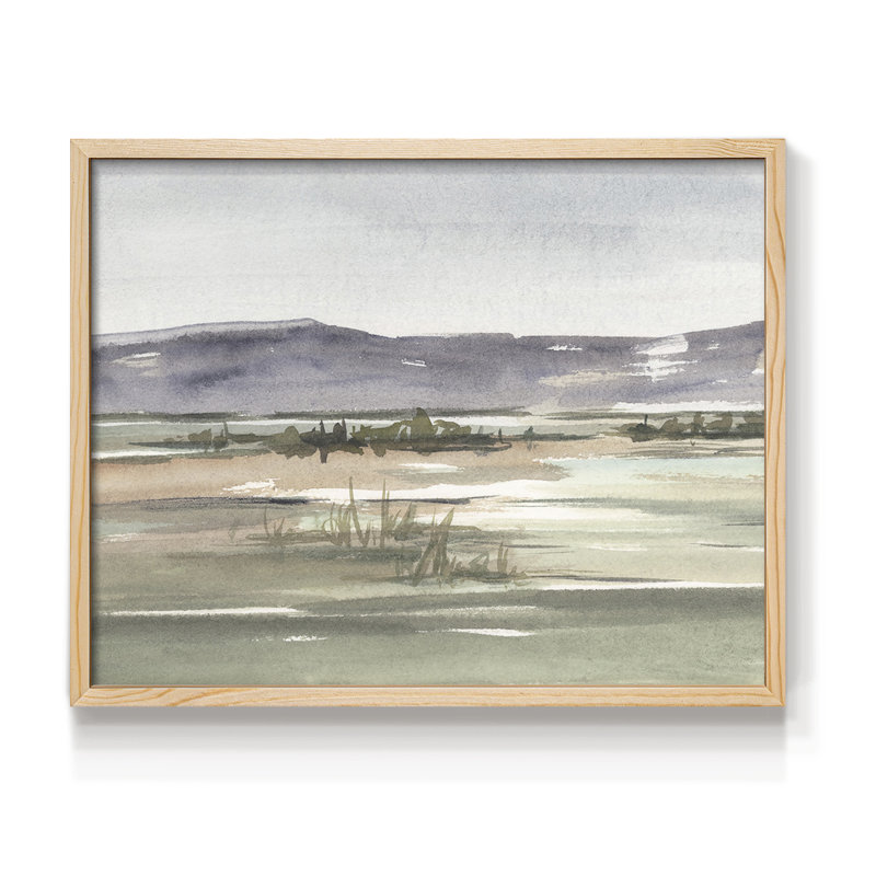 «Mute Marsh II», reproduction encadrée, H 11 po x l 14 po, Naturel