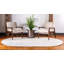 Tapis ivoire et beige en coton tressé à la main Asaun-750009527