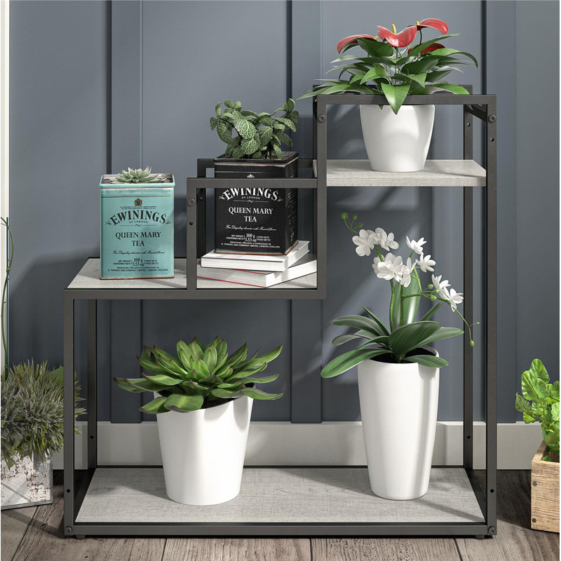 Katelijne Plant Stand, Natural/Black
