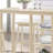 Counter Height Set With Shelves