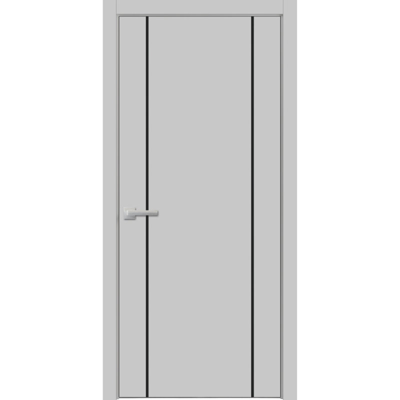 Porte intérieure moderne en bois avec quincaillerie | Planum 0017 mat | Garnitures à panneau simple | Portes de salle de bain robustes
