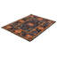 Tapis noir / orange en laine noué à la main Lahore Finest Signature Lahore-532225056