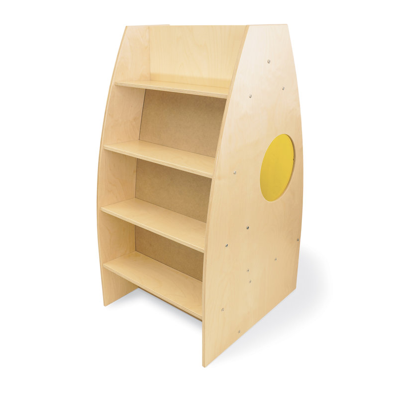 4 Compartment Manufactured Wood Book Display