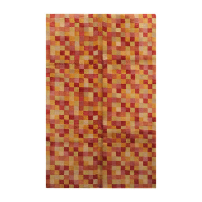 Jerae One-of-a-Kind 5' X 8' Wool Area Rug in Raspberry