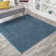 Asalah Solid Low-Pile Turquoise Rug