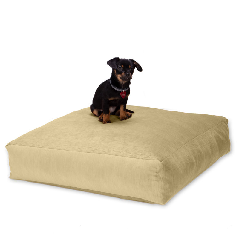 Large Décor Floor Pillow / Meditation Yoga Cushion, Plush Microvelvet, Camel