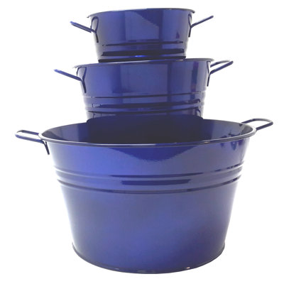 Reposa Metal Pot Planter