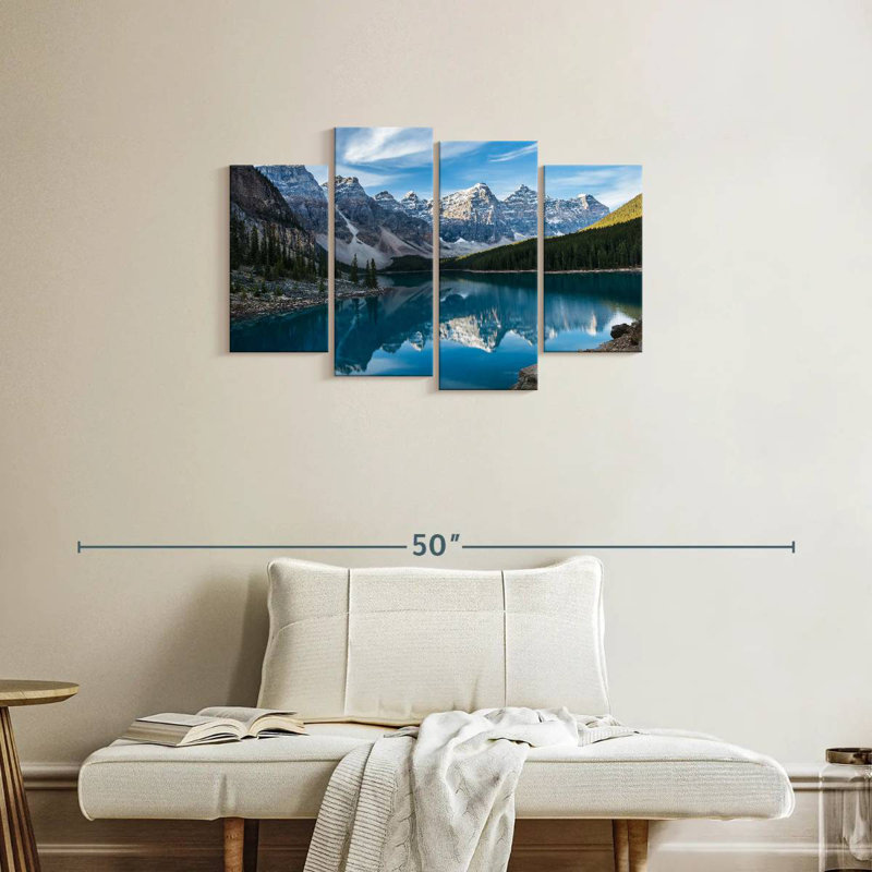 Moraine Lake In The Valley, 22" H x 36" W