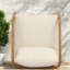 Ensemble de 2 chaises longues de patio robustes en osier de bois d'acacia