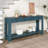 Console Table/Sofa Table with Storage Drawers and Bottom Shelf for Entryway Hallway-1477352485