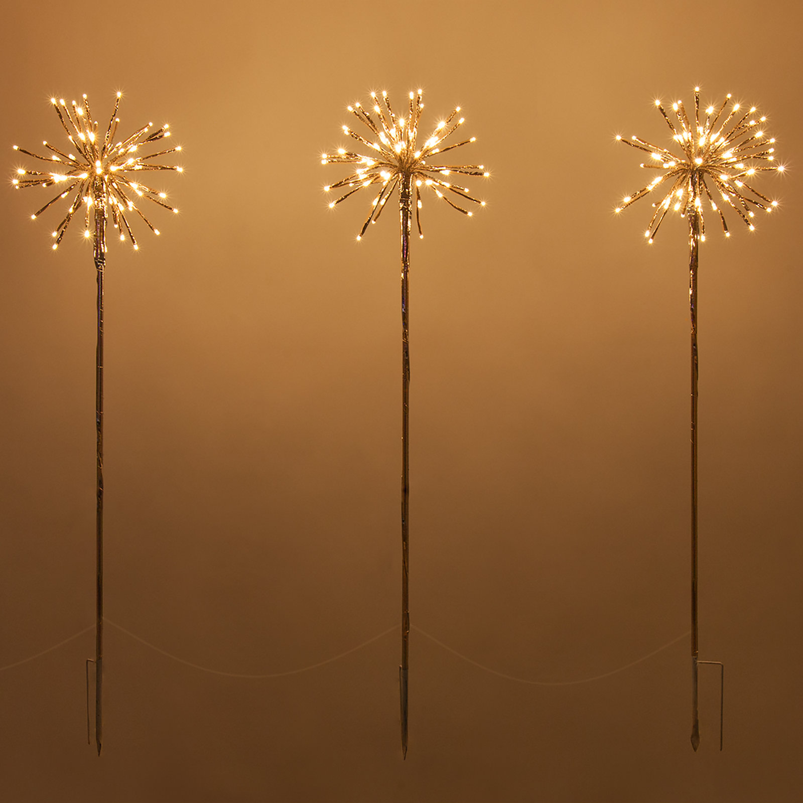 40" Starburst LED Lighted Tree, Gold/Warm White