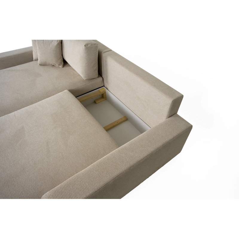 4 Seater Sofa Bed, Left Hand Facing