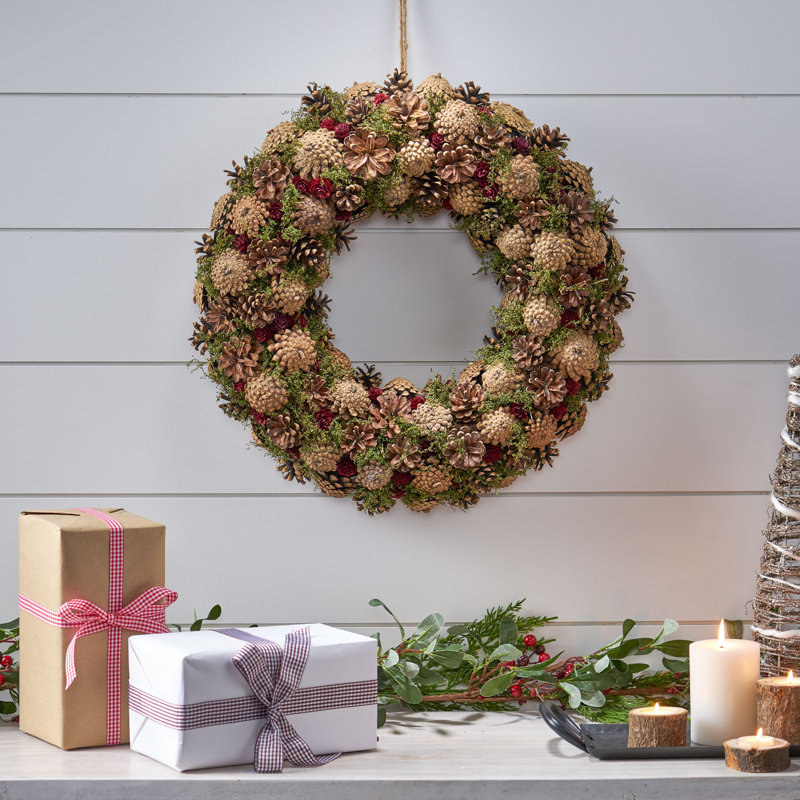 Couronne de Noël 18,5 po Pinecone