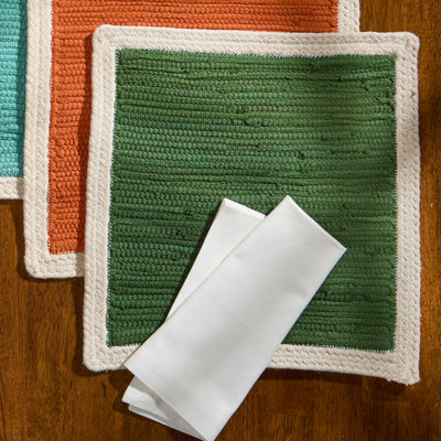 Ensemble de 4 napperons Beachcrest Home ™ Green Dune