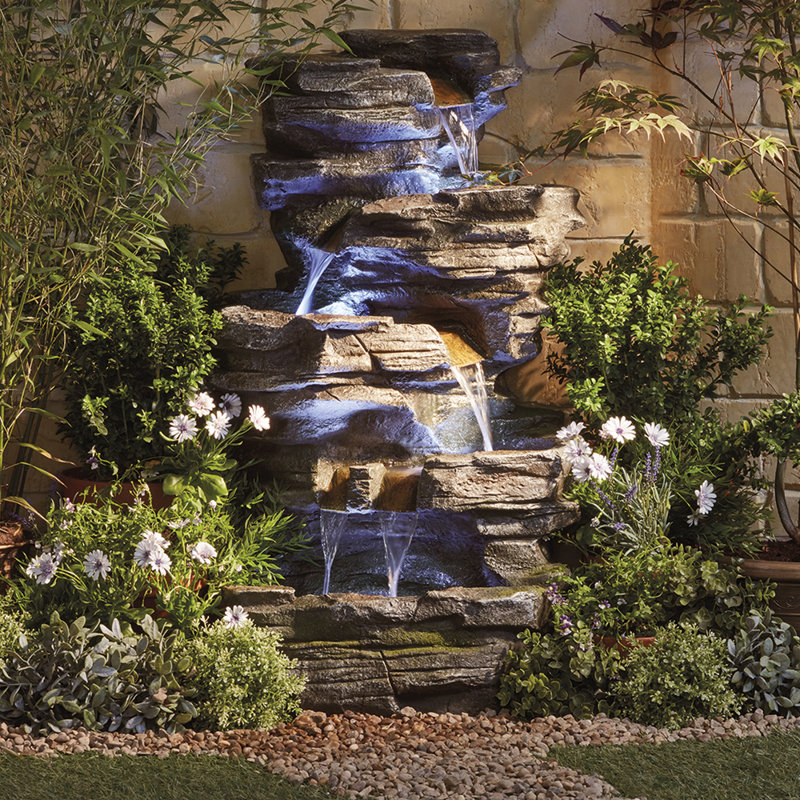 Dixon Weather Resistant Fountain with Light