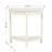 Tinsle Collection Half Moon Console Table with Storage Shelf End Table - Honeynut-104621370