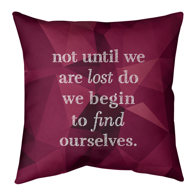 Coussin artificiel «Faux Gemstone Find Yourself», 26 po x 26 po, Spinelle, Housse de coussin seulement - sans coussin