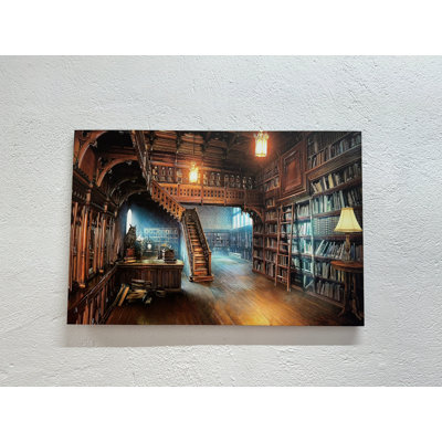 Impression sur toile «Elegant Modern Book Lover» - à plat, œuvre d'art imprimée, 1P
