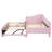 Twin Size Upholstered L-Shaped Upholstered Daybed with Pop Up Trundle-1088599121
